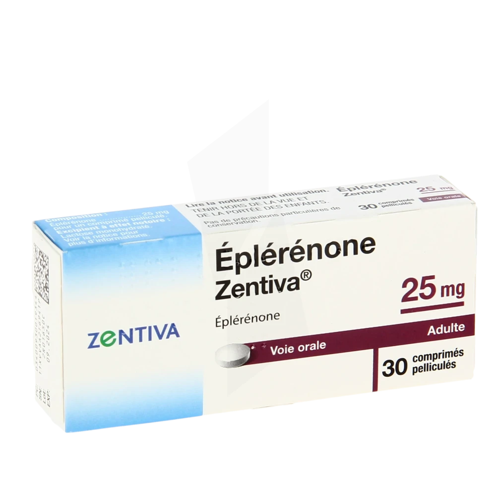 Eplerenone Zentiva 25 Mg, Comprimé Pelliculé