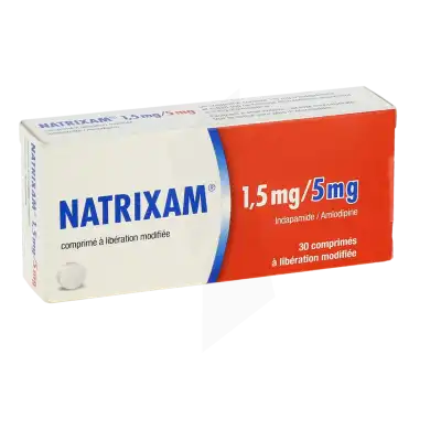 Natrixam 1,5 Mg/5 Mg, Comprimé à Libération Modifiée à LA TREMBLADE