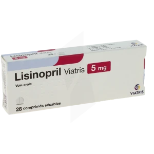 Lisinopril Viatris 5 Mg, Comprimé Sécable
