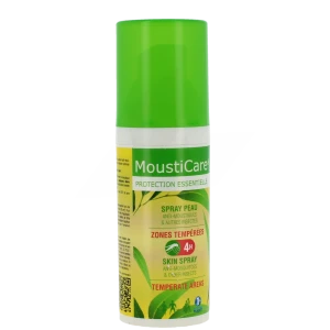 Mousticare Spray Peau Zones Tempérées Fl/50ml