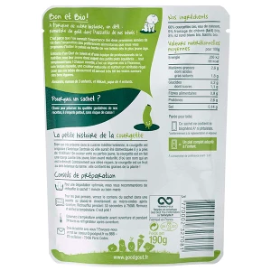 Good Goût Alimentation Infantile Risotto De Courgettes Chèvre Sachet/190g