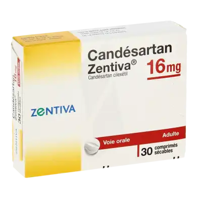 CANDESARTAN ZENTIVA 16 mg, comprimé sécable