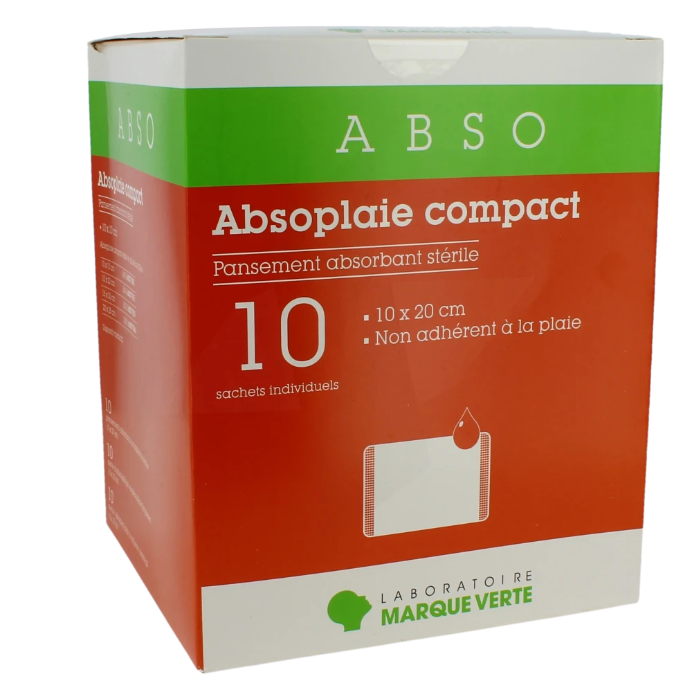 Absoplaie Compact Pans Abs Non-adh 10x20  Boîte De 10