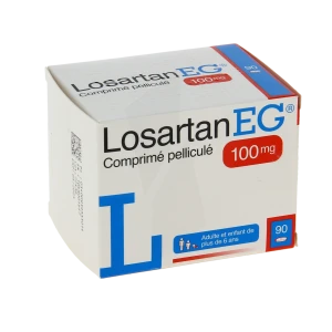 Losartan Eg 100 Mg, Comprimé Pelliculé