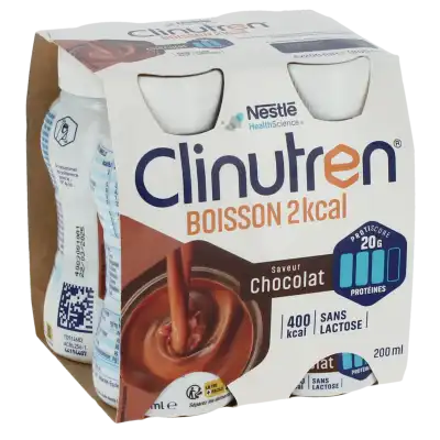 Clinutren Boisson 2 Kcal Nutriment Chocolat 4 Bouteilles/200ml à Toulouse