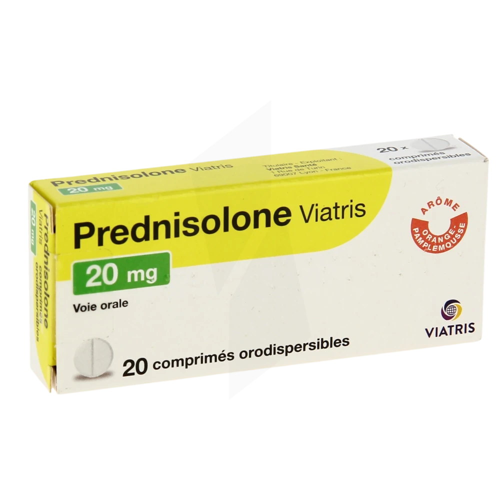 Prednisolone Viatris 20 Mg, Comprimé Orodispersible