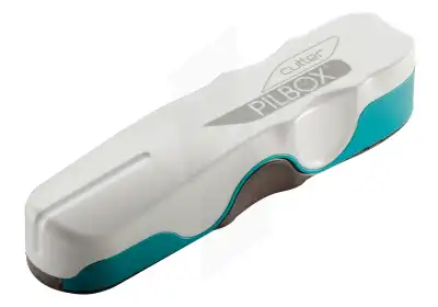 Pilbox Cutter Coupe-comprimé Orange/vert/turquoise à COLLONGES-SOUS-SALEVE