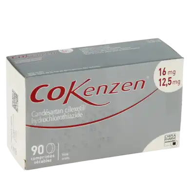 COKENZEN 16 mg/12,5 mg, comprimé sécable