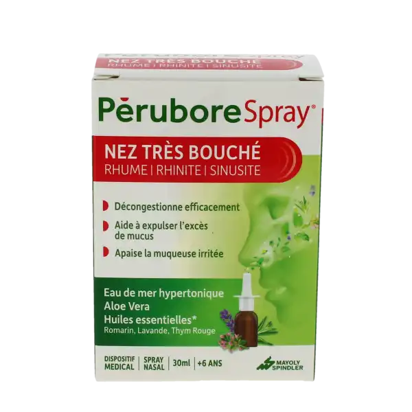 Perubore Spray Nasal Nez Très Bouché Fl/30ml