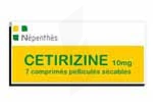 Cetirizine Nepenthes 10 Mg, Comprimé Pelliculé Sécable