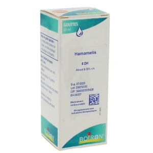 Boiron Hamamelis 6dh Solution Buvable En Gouttes Flacon De 60 Ml