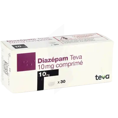 Diazepam Teva 10 Mg, Comprimé à Clamart