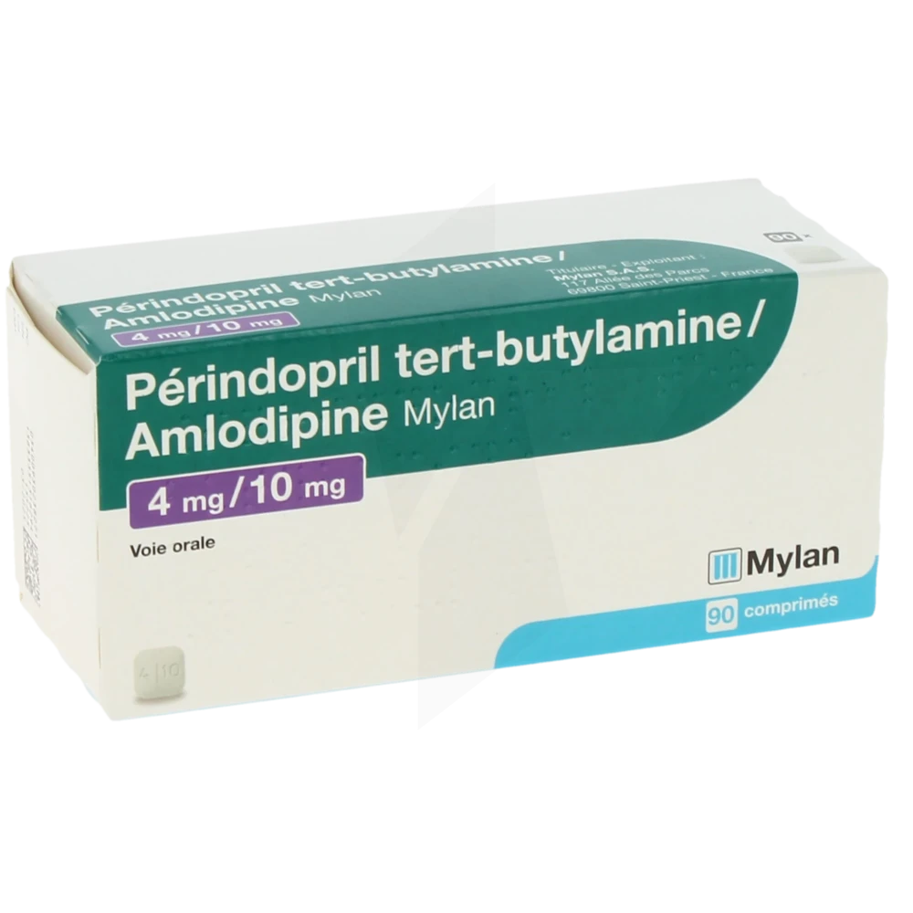 Perindopril Tert-butylamine/amlodipine Viatris 4 Mg/10 Mg, Comprimé