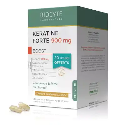Biocyte Kératine Forte 900 Gélules B/180 à Angers