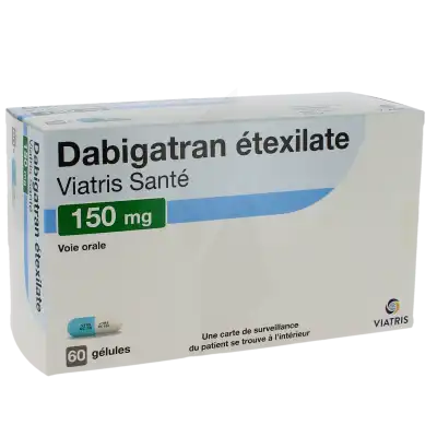 Dabigatran Etexilate Viatris Sante 150 Mg Gél 60 Plq/1 à CHAMPAGNOLE