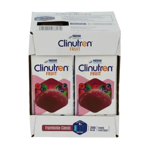 Clinutren Fruit Nutriment Framboise Cassis 4briques/200ml