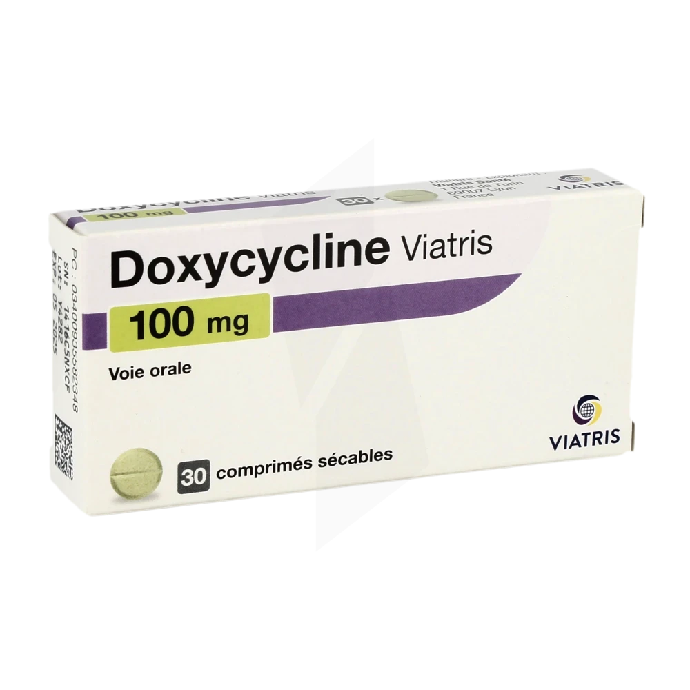 Doxycycline Viatris 100 Mg, Comprimé Sécable