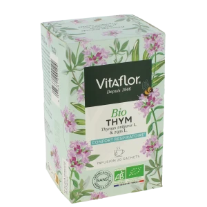 Vitaflor Bio Tisane Thym Confort Respiratoire 18 Sachets