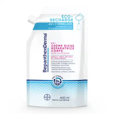 Acheter BepanthenDerma Crème Riche Réparatrice Corps Eco-recharge/400ml à VILLENAVE D'ORNON