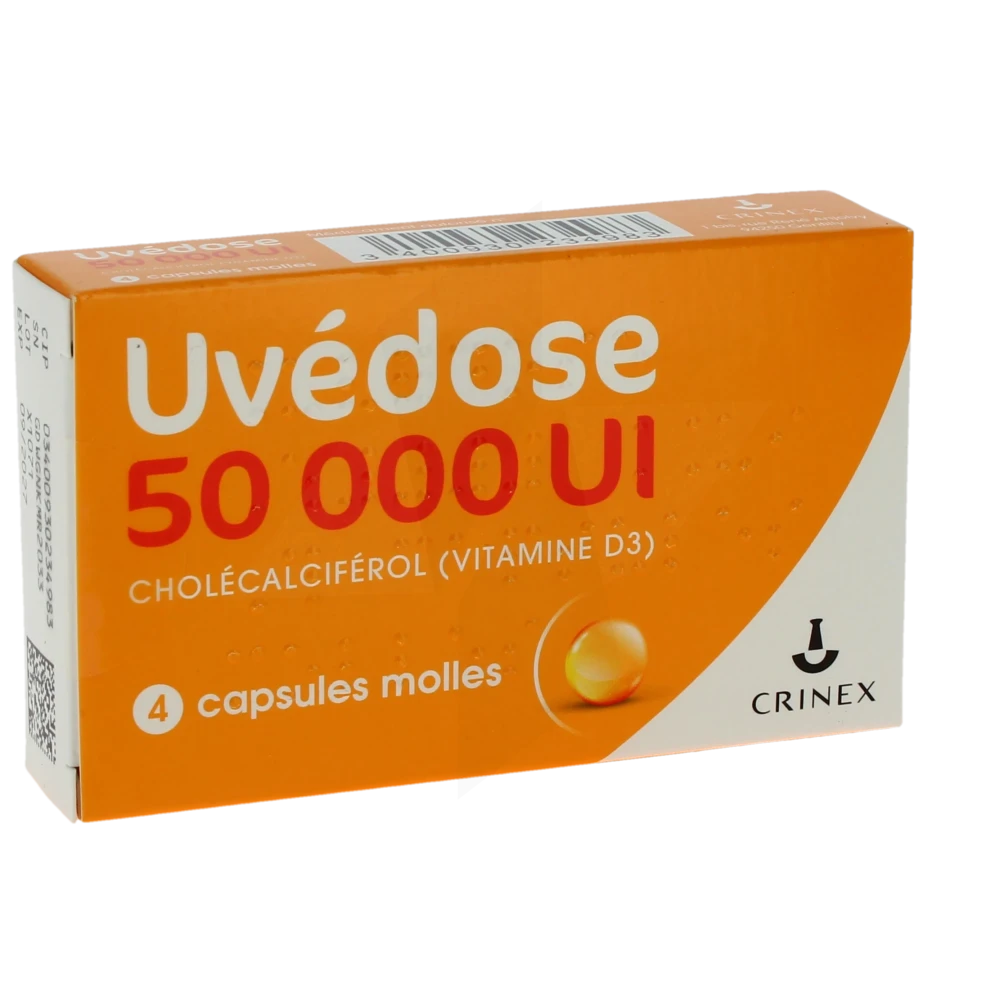 Uvedose 50 000 Ui, Capsule Molle