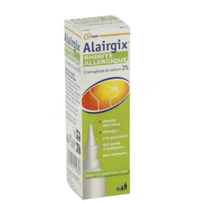 ALAIRGIX RHINITE ALLERGIQUE CROMOGLICATE DE SODIUM 2 %, solution pour pulvérisation nasale