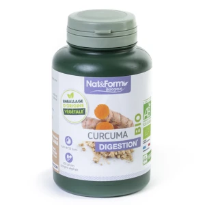 Nat&form Bio Curcuma Bio 200 Gélules Végétales