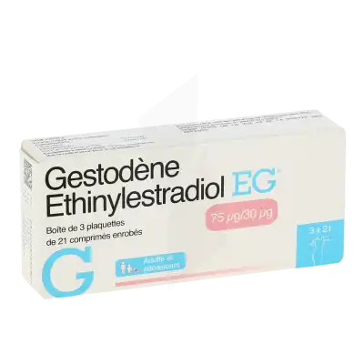 Gestodene/ethinylestradiol Eg 75 Microgrammes/30 Microgrammes, Comprimé Enrobé à Agen