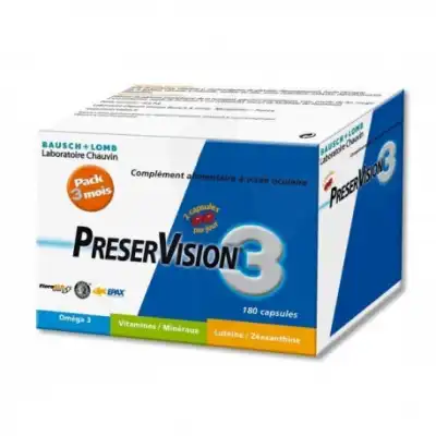 Preservision 3 Caps à Visée Ophtalmique B/180 à Eysines