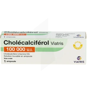 Cholecalciferol Viatris 100 000 Ui, Solution Buvable En Ampoule