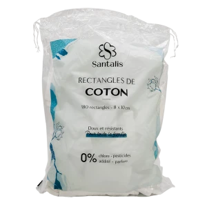 Santalis Soin Du Quotidien Rectangle Coton Sachet/180