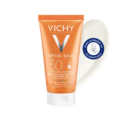 Vichy Capital Soleil Emulsion Toucher Sec Spf50 Tube/50ml à Aubervilliers