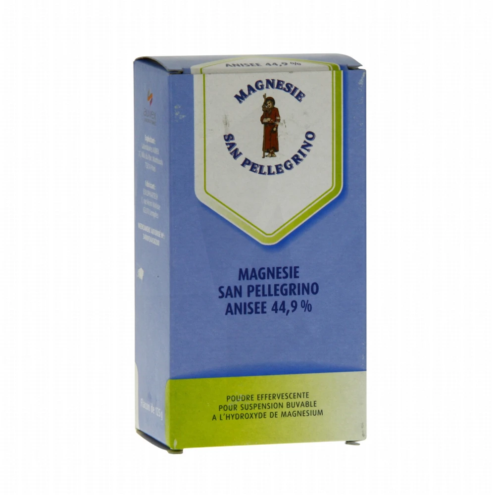 Pharmacie Abisror - Médicament Magnesie San Pellegrino Anisee 44,9 Pour  Cent, Poudre Effervescente Pour Suspension Buvable - Magnésium hydroxyde -  QUINCY-SOUS-SÉNART
