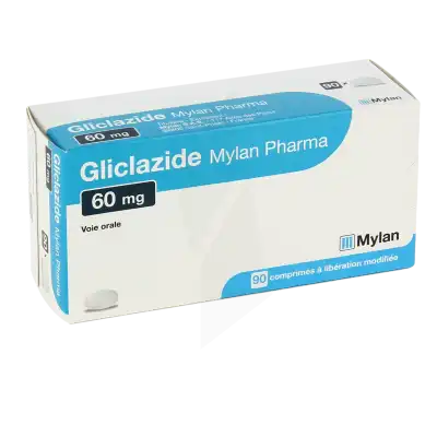 GLICLAZIDE MYLAN PHARMA 60 mg, comprimé à libération modifiée