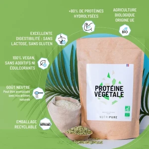 Nutripure Protéine Végétale Bio Neutre Poudre Sachet/1kg