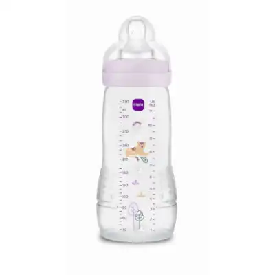 Mam Easy Active Biberon Tétine Débit X Décoré Lilas 330ml à Istres