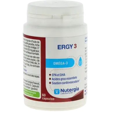 Ergy 3 Oméga 3 Caps Boîte De 60 à CAMBLANES-ET-MEYNAC