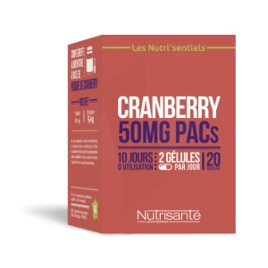 Nutrisanté Nutrisentiels Bio Cranberry Gélules B/20