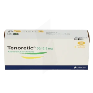 Tenoretic 50 Mg/12,5 Mg, Comprimé Pelliculé