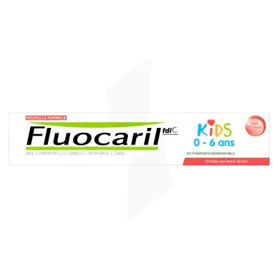 Fluocaril Kids Dentifrice Fraise 0-6 Ans T/50ml à Montluçon
