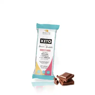 Biocyte Keto Barre Chocolat Noir B/12