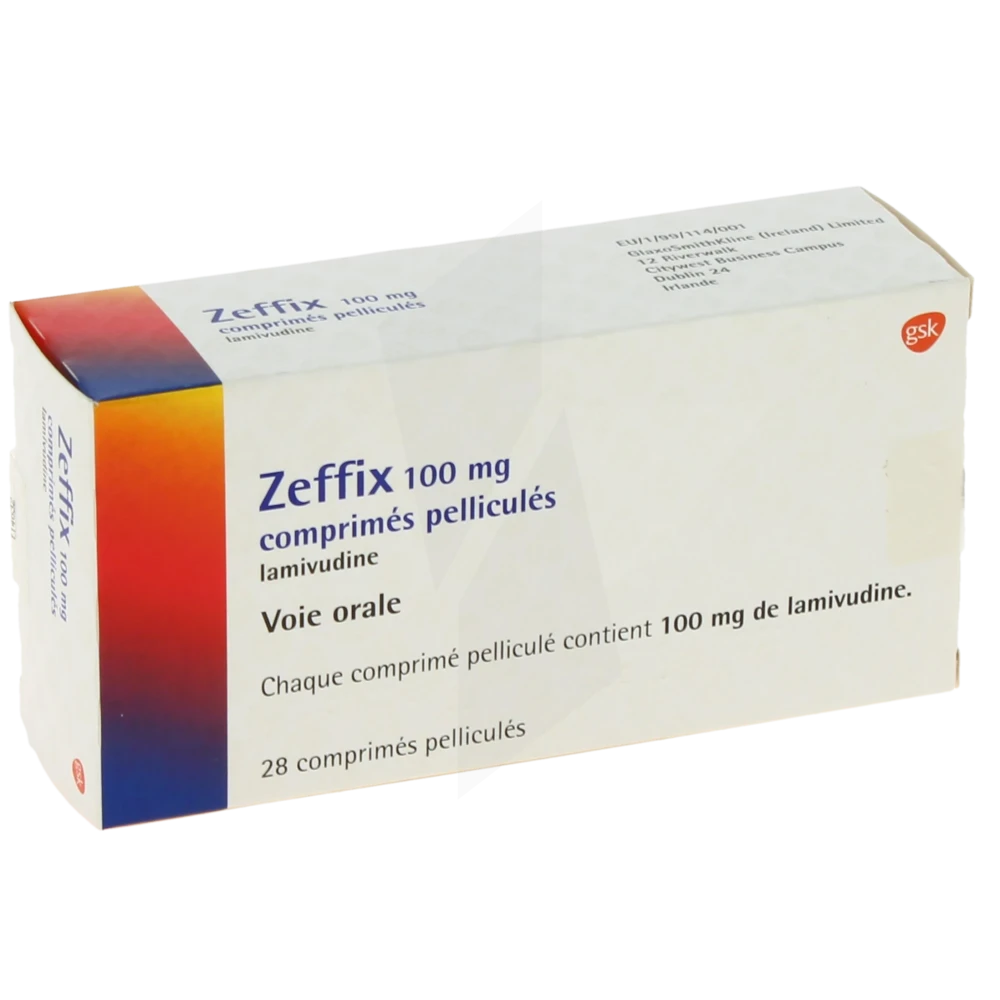 Zeffix 100 Mg, Comprimé Pelliculé