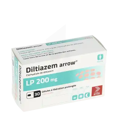 Diltiazem Arrow Lp 200 Mg, Gélule à Libération Prolongée à SAINT-PRIEST