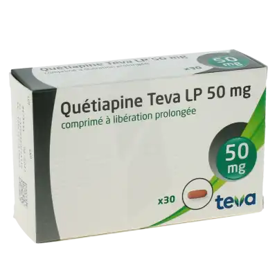Quetiapine Teva Lp 50 Mg, Comprimé à Libération Prolongée à Clermont-Ferrand