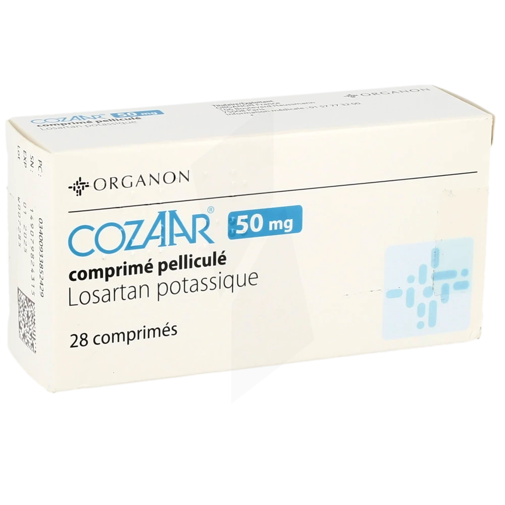 Cozaar 50 Mg, Comprimé Pelliculé