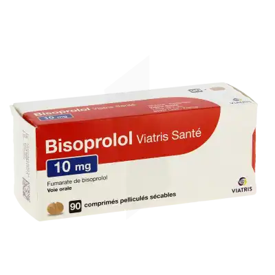 Bisoprolol Viatris Sante 10 Mg, Comprimé Pelliculé Sécable à LA TREMBLADE