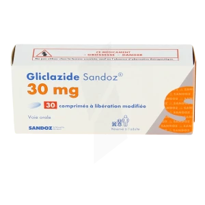 Gliclazide Sandoz 30 Mg, Comprimé à Libération Modifiée