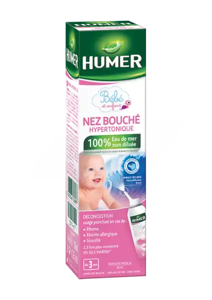 Humer Nez Bouché - Spray 100% Eau De Mer Pour Nourrisson Et Enfant