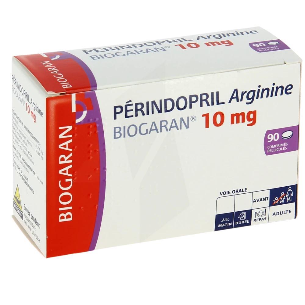Perindopril Arginine Biogaran 10 Mg, Comprimé Pelliculé