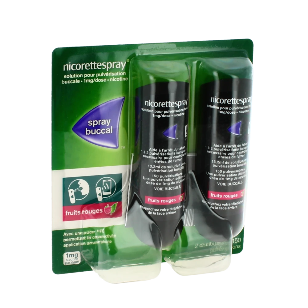 Nicorettespray Fruits Rouges 1 Mg/dose, Solution Pour Pulvérisation Buccale