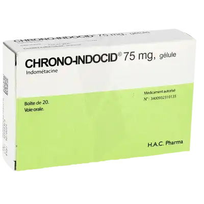 Chrono-indocid 75 Mg, Gélule à Bressuire